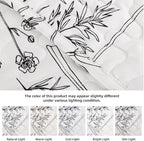 JANZAA Quilts Queen Size White Floral Bed Spread - Image 4
