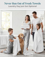 CASA PLATINO 100% Cotton Bath Towel Set 18 Pc - Image 4