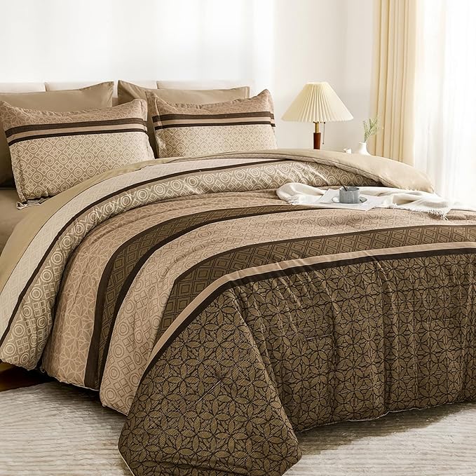 WONGS BEDDING Twin Comforter Set 6 Pieces, Soft Lightweight Micorfiber Bedding - Image 2