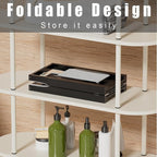 Foldable Bathtub Caddy Tray for Tub, Bamboo Expandable Bath Table Trays - Image 6