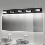 5 Light Bathroom Vanity Light, 30W LED Black Bathroom Light Fixtures Over Mirror - Image 6