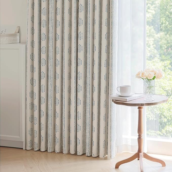 100% Boho Blackout Curtains 84 Inches Long - Image 7