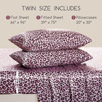 MR&HM Satin Sheets with Elastic Corner Straps, Twin Size 3-Piece Silky Bedding - Image 2