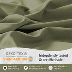 LuxClub 4 PC Full Sheet Set, Breathable Luxury Bed Sheets, Deep Pockets 18" - Image 5