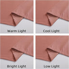 Joydeco Pink Velvet Curtains 108 inch Length 2 Panels, Luxury Blackout Rod - Image 6
