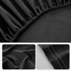 ROSE&RISY Black Queen Sheet Set, 4 Pieces Soft Bedding Queen Sheet Set - Image 7