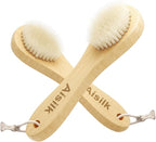 Wooden Facial Cleansing Brush Natural Bristles Wood Handle Wash Clean Exfoliate - Image 6