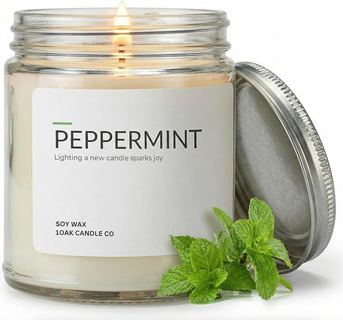 1OAK Peppermint Candle by 1OAKCandleCo