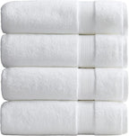 Springtree Home Luxury Bamboo Rayon Bath Towel Set of 4 | 35% Bamboo Rayon by SpringtreeHome