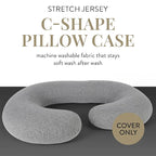Betty Dain Stretch Jersey Pregnancy/Maternity Pillowcase C-Shape Compatible - Image 2