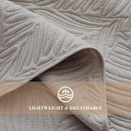 Exclusivo Mezcla California King Quilt Bedding Set, Lightweight Light Grey - Image 5