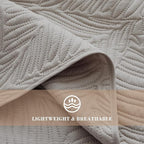 Exclusivo Mezcla King Size Quilt Bedding Set, Lightweight Light Grey Quilts - Image 5