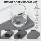 4PCS Water Absorbing Stone Tray - Image 2
