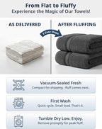 LANE LINEN 100% Cotton Bath Towels Set of 4 - Image 6
