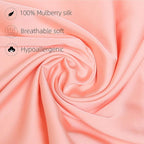 100% Silk Pillow Cases 2 Pack, Mulberry Silk Pillowcase - Image 2