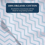 Lane Linen 100% Organic Cotton Queen Size Flat Sheet Only - Image 5
