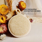 YIQINGJIE Natural Loofah Exfoliating Face Scrubber, Facial Scrubber Loofa Pads - Image 5