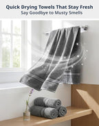 LANE LINEN Bath Towel Set of 12 – Premium 100% Cotton Towels - Image 7