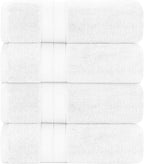Modern Threads 4-Pack SpunLoft Bath Sheet White 35x66 - Image 2