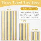 Quick Dry Bath Towels for Bathroom, 4 Pack 28"x52" - Image 2