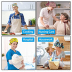 Scrub Caps Women Bouffant Scrub Caps, Adjustable Working Cap Ponytail Pouch Tie - Image 6