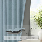 Dusty Blue Curtains for Nursery Girls Boy Bedroom 72 Inch Length 2 Panels - Image 5