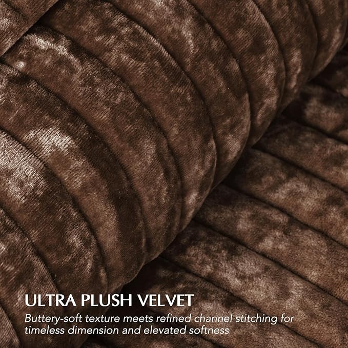 EVERGRACE Velvet Quilt Set California King 118'' x 106'', Luxurious Soft - Image 5