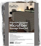 ForPro Premium Designer Microfiber 3-Piece Massage Sheet Set - Image 4