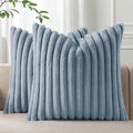 Pallene Faux Fur Plush Throw Pillow Covers 26x26 Set of 2, Luxury Soft Fluffy by PALLENE
