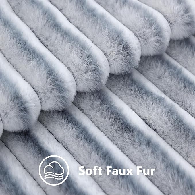 decorUhome Cozy Faux Fur Throw Pillow Covers 12x20 Set of 2 Decorative Soft - Image 3