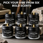6 Pack Men Candles for Home Scented, Soy Wax 200 Hour Long Lasting Candle - Image 6