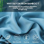 Pillowcases King Size 2 Pack, Cooling Viscose from Bamboo Pillow Cases - Image 2