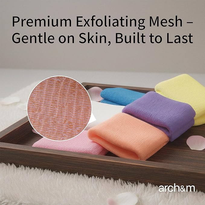 ARCH&M 3 Pack Exfoliating Towel - Image 7