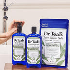 Dr Teal's Foaming Bath with Pure Epsom Salt, Cannabis Sativa Hemp Seed Oil - Image 6