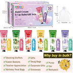 AZEN 64 Sets Bulk Gifts, Hand Cream and Lip Balm Bulk Set - Image 6