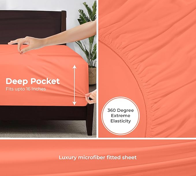 Royale Linens Fitted Sheet King - Image 3
