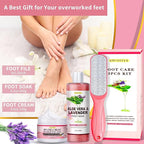 LUCOTIYA Pedicure Kit Foot Spa Soak Set Callus/Cuticle Remover File, Dead Skin - Image 6