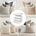 MIULEE Pillow Inserts 22x22, Down Feather Throw Pillow Inserts, Premium Fluffy - Image 4