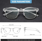 Blue Light Blocking Glasses Vintage Half Frame UV Clear Lens Anti Eyestrain - Image 2