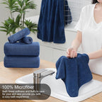 8 Piece Bath Towel Set-2 Oversized Bath Sheets, 2 Hand Towels, 4 - Image 3