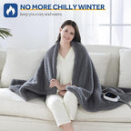 SEALY Electric Blanket Heated Throw 50"x60" Soft Double Sherpa Super Cozy - Image 2