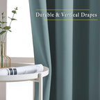 NICETOWN Greyish Blue Blackout Bedroom Curtains, Energy Saving Thermal Window - Image 5