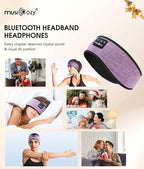 MUSICOZY Sleep Headphones Bluetooth 5.4 Headband, Wireless Earphones Music - Image 8