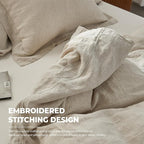 Simple&Opulence 100% Washed Linen Duvet Cover - Image 5