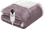 Electric Heated Blanket Throw Size 50"x60", Soft Flannel by Soypipo
