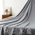 Cotton Flat Sheets Only, 600 TC 100% Cotton Flat Sheet Top Sheet Only, Cal King - Image 4