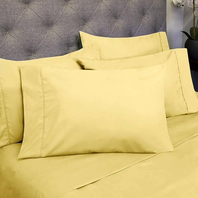 Queen Sheets Yellow - Image 9
