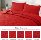 Exclusivo Mezcla King Quilt Bedding Set, Lightweight Soft Bedspreads Coverlets - Image 3