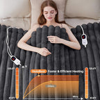 Heated Blanket Queen Size, Faux Fur Cozy Heating Blanket - Image 4