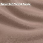 Joydeco Velvet Curtains Rose Beige Blackout Curtains Thermal Insulated 72 - Image 5